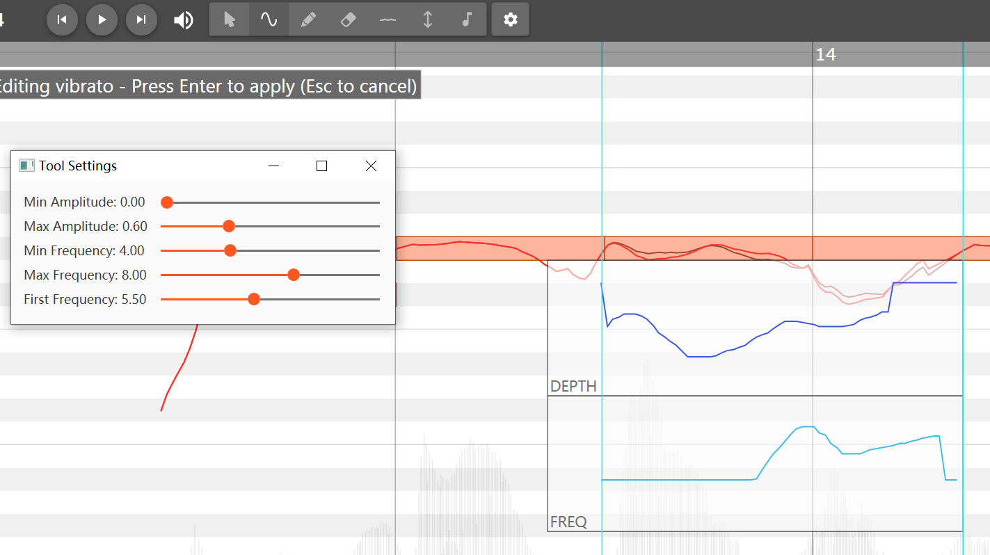 edit vibrato